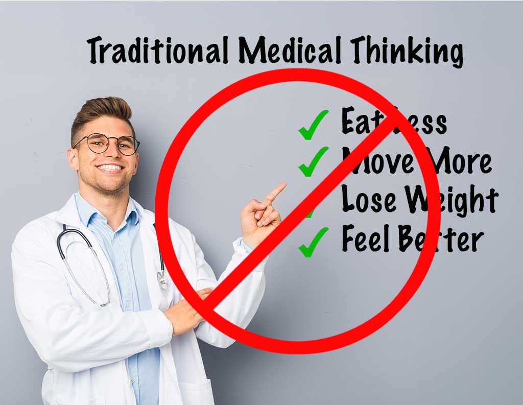 Traditional medical thinking about weight loss and diabetes